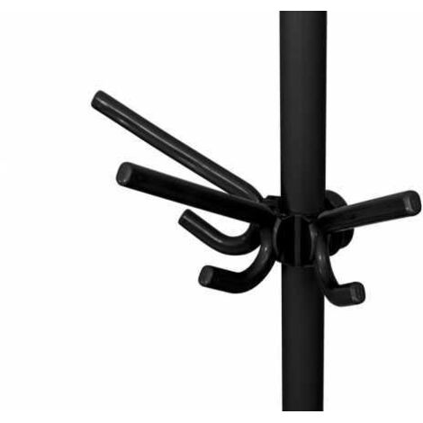 Wenko Gancio Triplo Herkules, Set 2 Pezzi, Gancio Appendiabiti per Sistema telescopico, in plastica Stabile, 3 appendini per Cappotti, Sciarpe o Giacche, (L x A x P): 29 x 12,5 x 15 cm, Nero