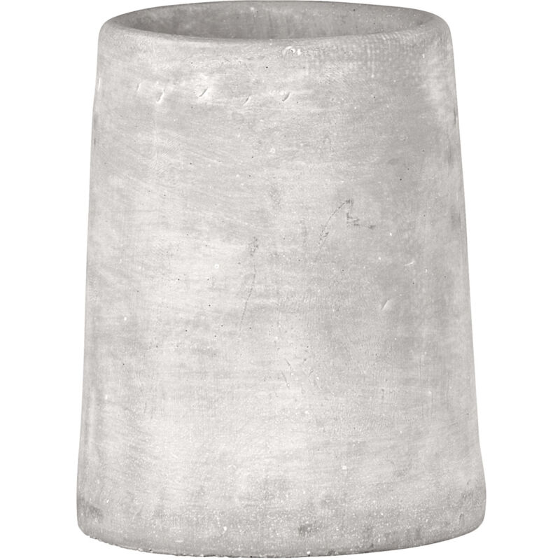 WENKO Gobelet Brosse à dent Villena, Gobelet Salle de bain, béton brossé, Ø 7,4x9,5 cm, gris