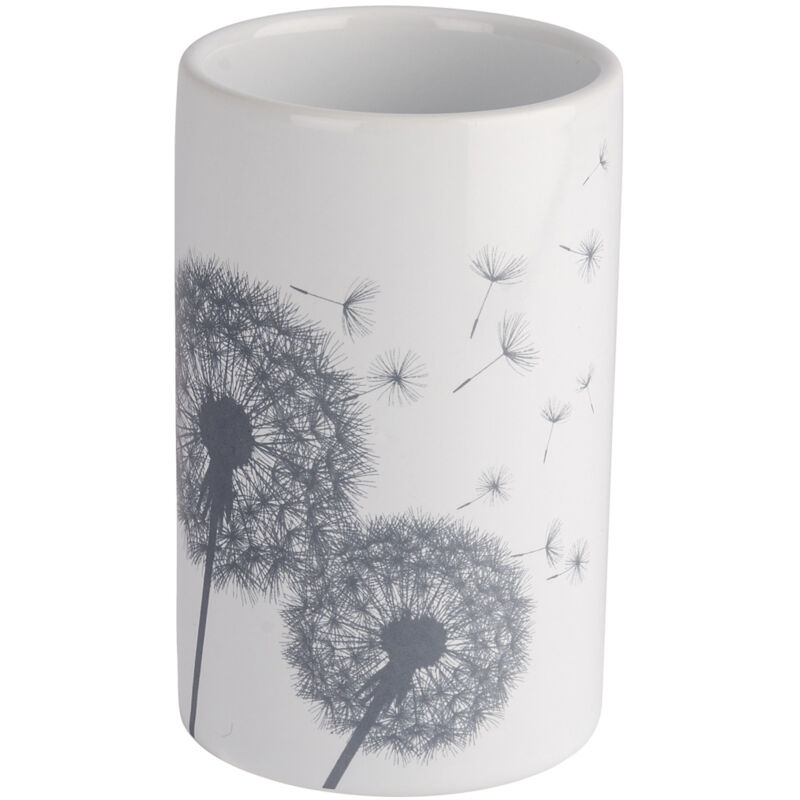 Gobelet Salle de Bain, Porte Brosse à Dent, Astera, céramique, ø 7x11 cm, Blanc - Wenko