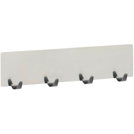 Wenko Hakenleiste Esperia Edelstahl glänzend, chrom, 4 Haken Handtuchhaken