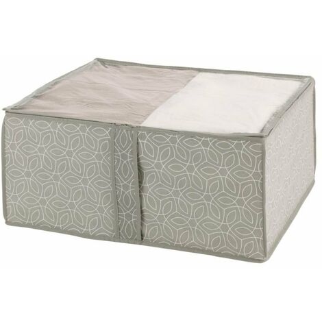 Wenko – Housse de rangement pour couette – Dimensions 55 x 40 x 20 cm – Matière polaire respirante – Protection contre la poussière et les mites