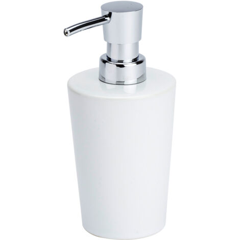 WENKO Keramik Seifen 300 ml Spender Coni Weiß Lotion Bad Accessoires WC Dosierer