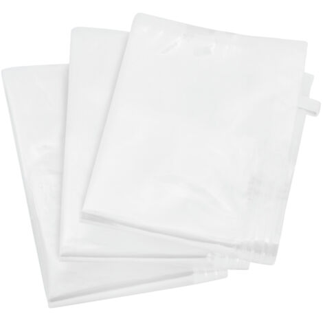 Wenko – Lot de 6 housses de rangement sous vide – 3 x 90x55 cm et 3 x 80x100 cm – Économie d'espace jusqu'à 75% – Plastique transparent hermétique