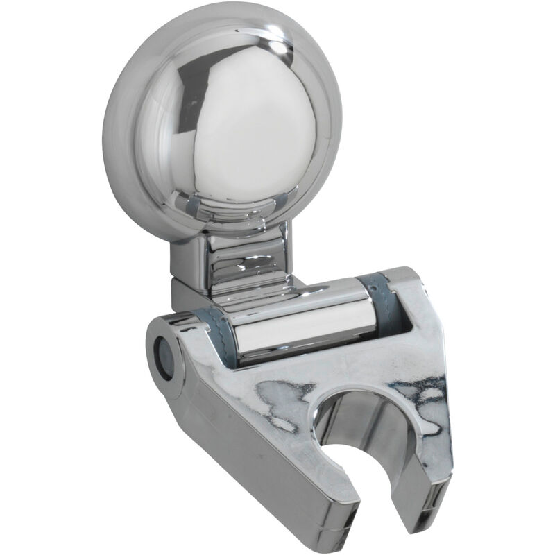 Wenko - Magic-Loc Duschkopfhalter Fiorina, ø 11 cm, Befestigen ohne bohren, Silber glänzend, Kunststoff chrom , Kunststoff (abs) chrom - silber