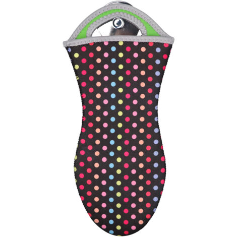WENKO Manique cuisine Néoprène, Pois, Lot de 2 - Multicolore