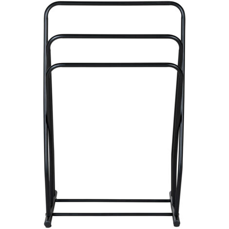 WENKO Metall  Handtuchständer Granelli in Schwarz 53 x 80 x 31 cm