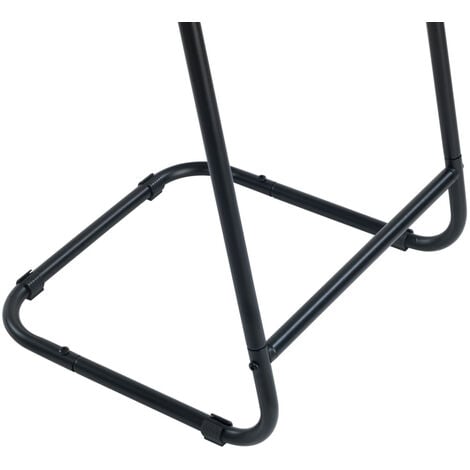 WENKO Metall Kleiderständer Surya in Schwarz 40 x 140 x 40 cm