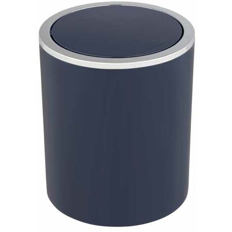 Wenko Portarifiuti Gara Nero Opaco 6 Litri - Secchio Spazzatura A Pedale Acciaio