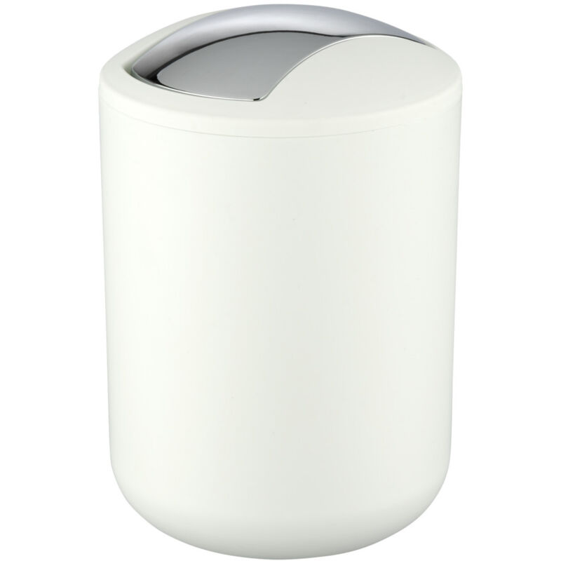 Wenko - Poubelle brasil white, blanc - 2 l