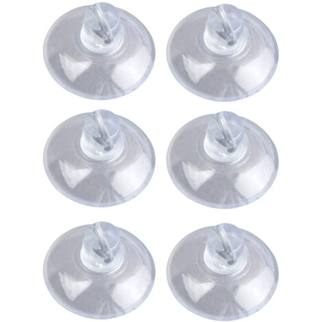 Wenko Minisaughaken Kunststoff, transparent, 6er-Pack Handtuchhaken