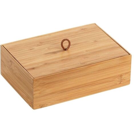 Wenko Organizer in bambù a 3 scomparti, serie Terra, marrone, Maße (B x H x T): 22 x 7 x 15 cm