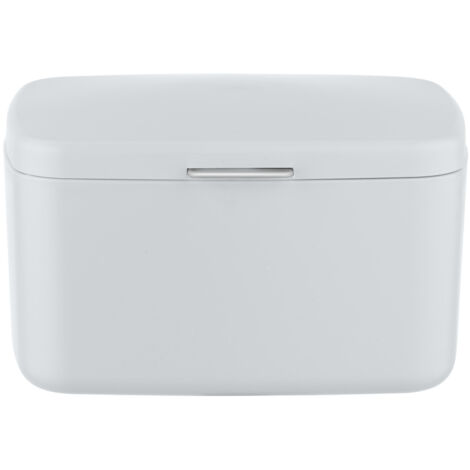 Wenko – Panier de rangement avec couvercle – Plastique incassable – Dimensions 19,5x11x16 cm – Protection contre l'humidité et la poussière – Blanc