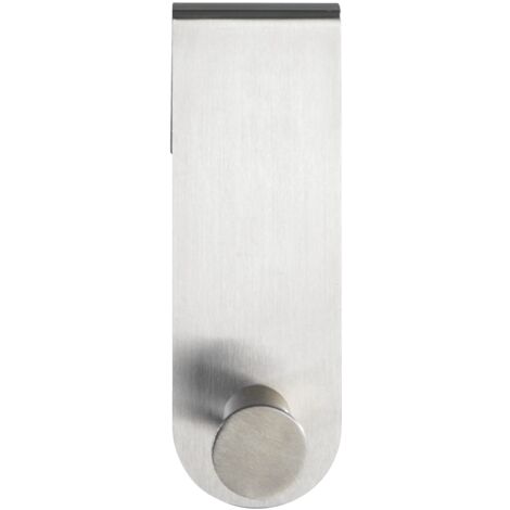 WENKO Percha para mampara de Acero inoxidable Celano, Acciaio Inox, Argento, 9,5 x 3,7 x 23,5 cm