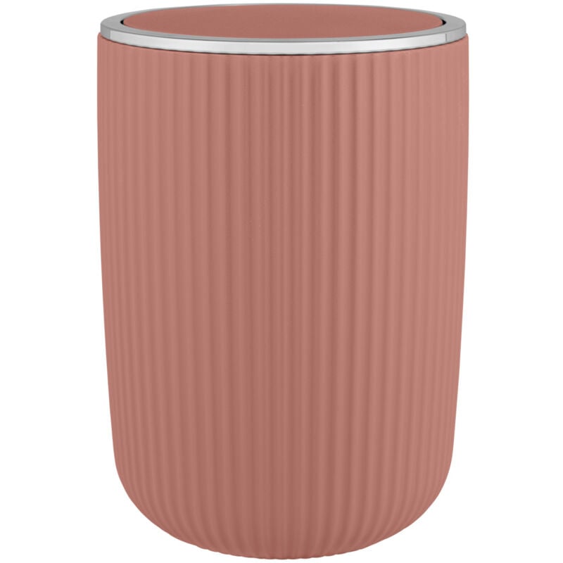 Poubelle Wenko Agropoli l 5,5 l altrosa salle de bain plastique design poubelle cosmétique à bascule élégante et pratique für salle de bain rose