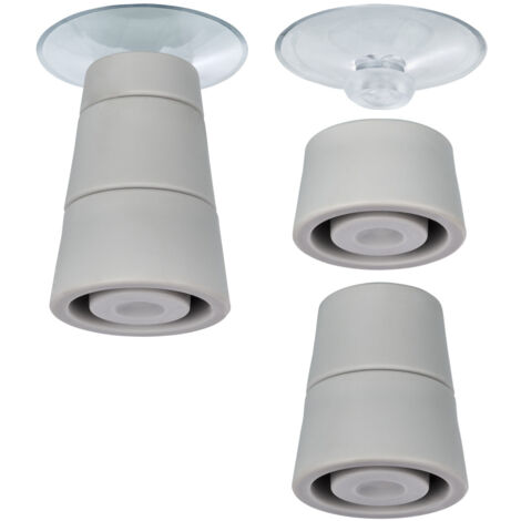 Wenko – Pieds de rechange pour plaques de protection en verre – Lot de 4 – Plastique antidérapant – Hauteur réglable jusqu'à 5 cm