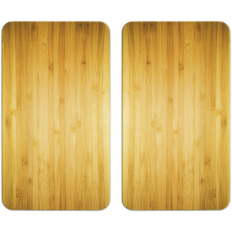 Wenko – Plaques de protection en verre trempé 30x52 cm – Résistantes aux chocs et à la chaleur – 8 pieds antidérapants réglables
