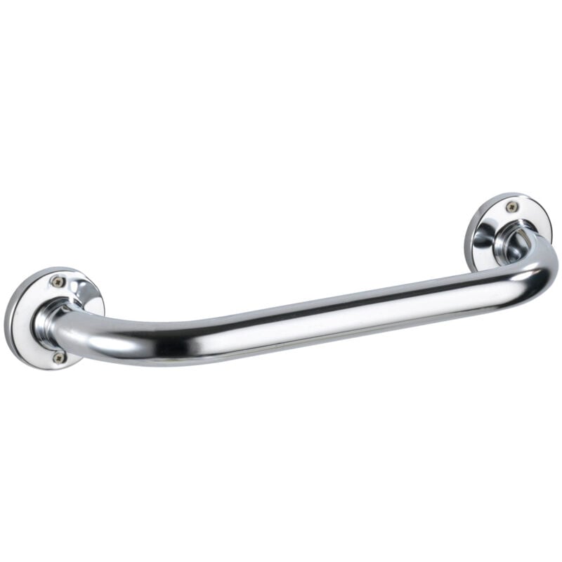 Wenko - Barre de redressement, Barre d'appui wc et salle de bain, Basic, Acier inoxydable, Longueur 30cm, 36x6x9,5 cm, brillant