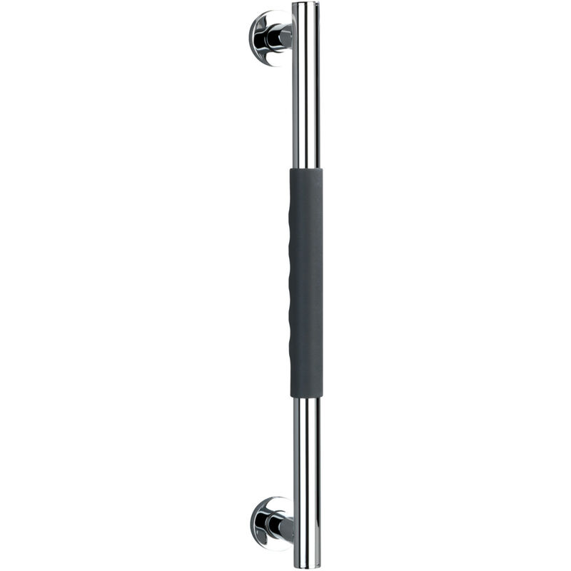 Wenko - Barre d'appui Secura inox 50,5 cm antidérapante 120 kg barre de maintien salle de bain barre d'appui douche poignée de soutien baignoire