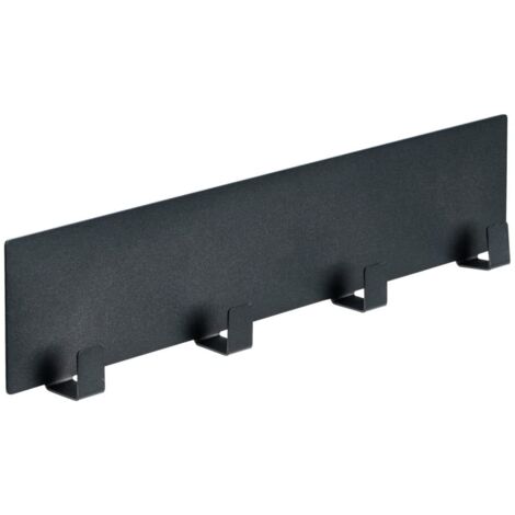 Wenko Portautensili magnetico Ima nero, accessorio Black Outdoor Kitchen con 4 ganci per panni e accessori per barbecue, fissaggio rapido senza perforare su superficie metallica, 30 x 6,5 x 2 cm