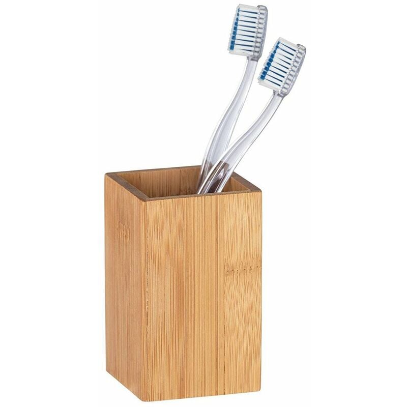 Wenko - Tasse à brosse à dents Padua, bambou