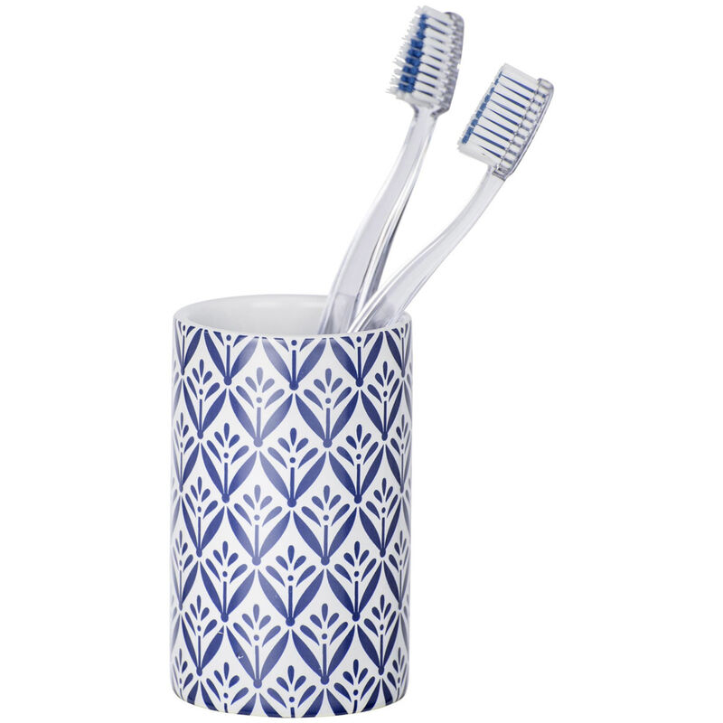 Tasse en céramique pour brosses à dents, récipient de salle de bain lorca motif grec Wenko