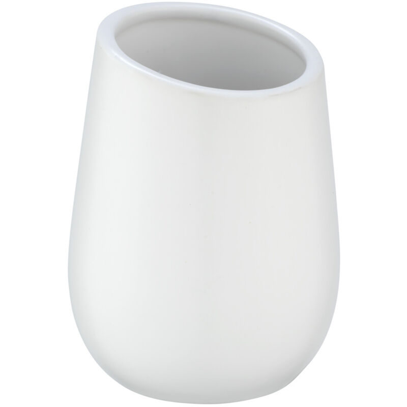 Porte brosse à dents Badi, gobelet en céramique à surface mate, gobelet salle de bain pour le rangement de brosses à dents et du dentifrice,