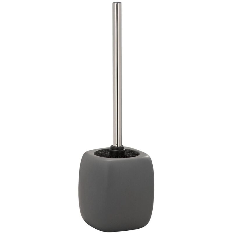 Wenko - Conteneur à brosse faro gris + brosse wc
