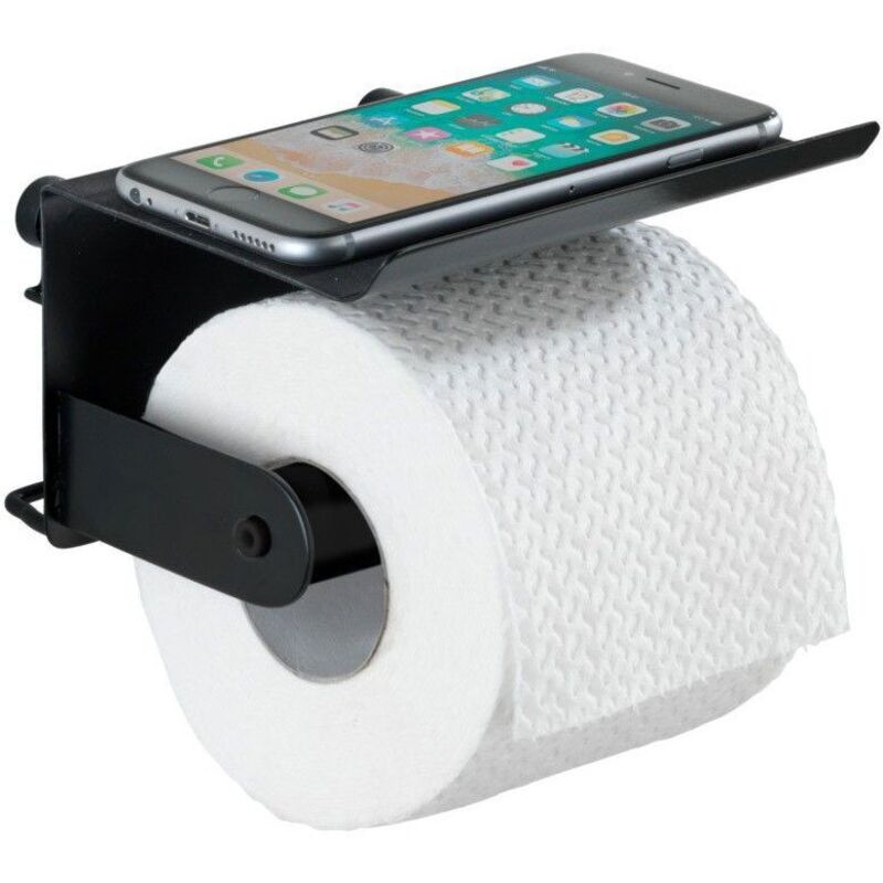 Classic Plus Porte-papier pour étagère, Noir Wenko