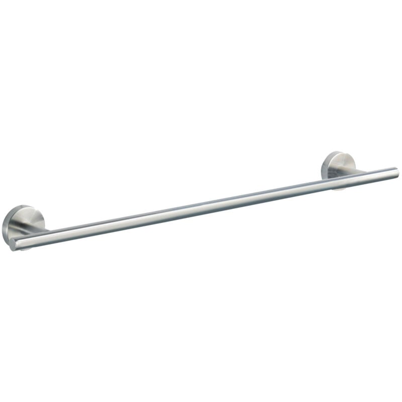 Wenko - Porte serviette salle de bain mural, Barre porte serviettes Uno Bosio, acier inox, L60x5,5x7 cm, mat