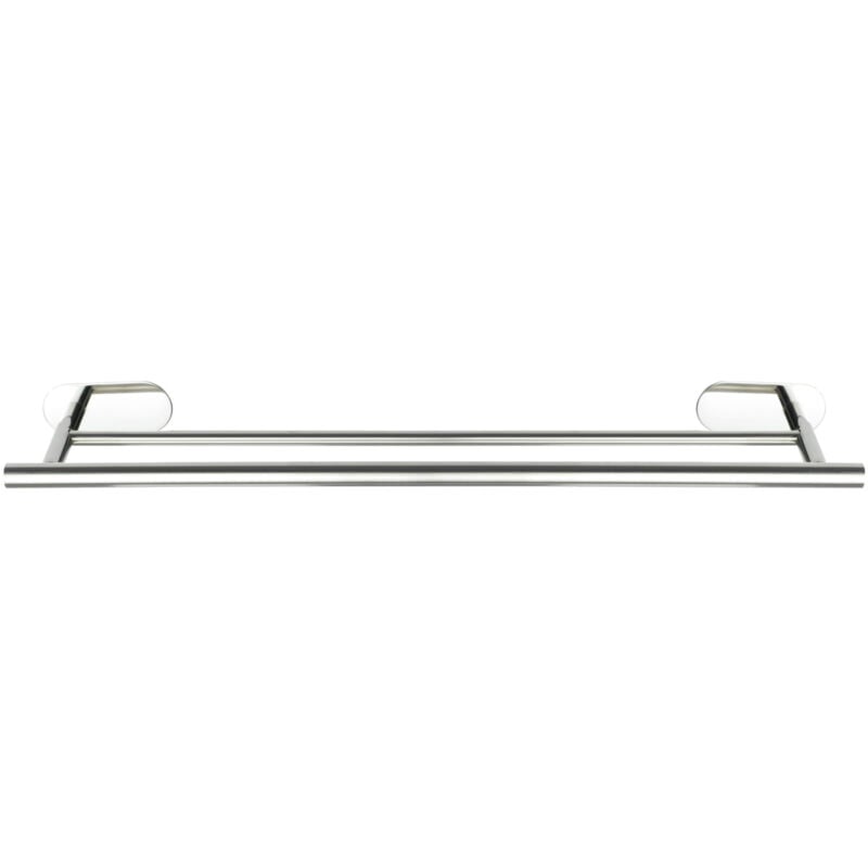 Wenko - Porte Serviette Salle de bain mural Duo Orea, 2 barres porte serviette fixation murale sans perçage Turbo-Loc®, adhésif extra fort, charge