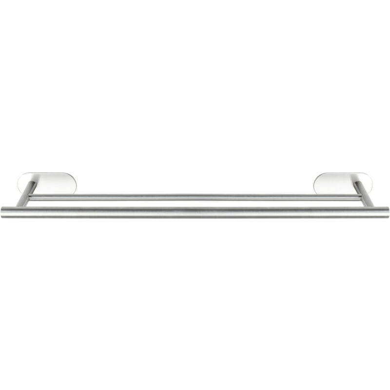 Wenko - Porte Serviette Salle de bain mural Duo Orea, 2 barres porte serviette fixation sans perçage Turbo-Loc®, adhésif extra fort, charge jusqu'à