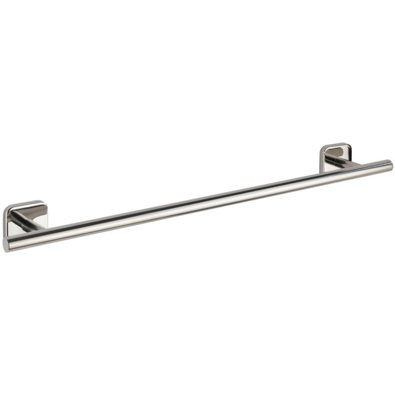 Wenko - Porte Serviette Salle de Bain mural Uno Mezzano, Barre porte-serviettes mural, Acier Inox, 60x5,5x7 cm, brillant