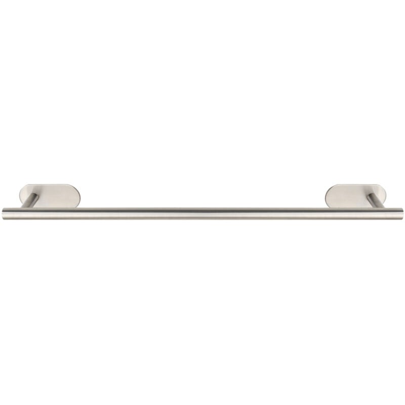 Wenko - Porte Serviette Salle de bain mural Uno Orea, Barre porte serviette fixation sans perçage Turbo-Loc®, Acier Inox, 60x4,5x7 cm, mat