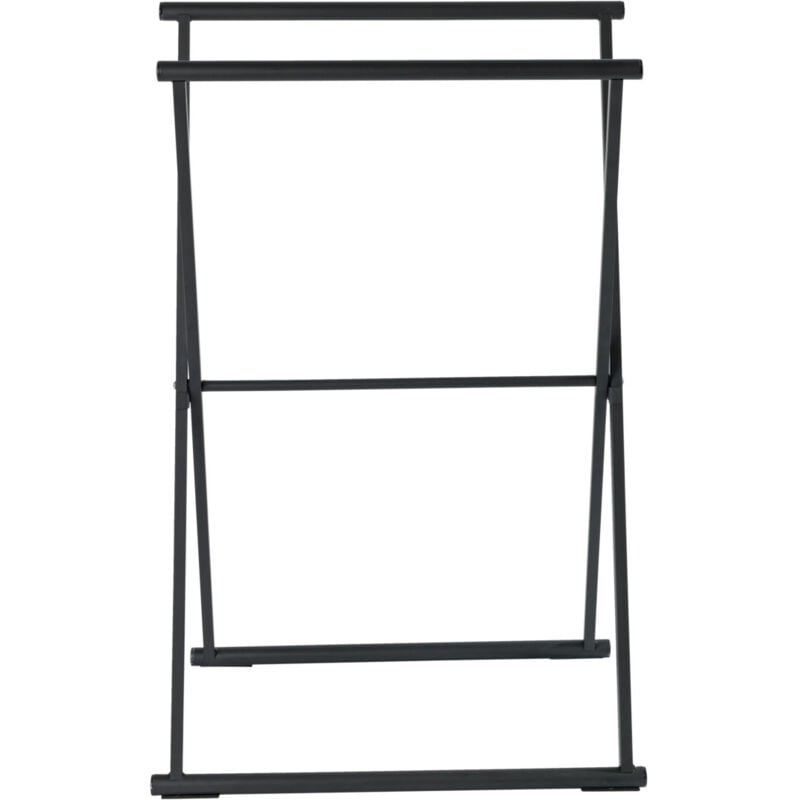 Wenko - Serviette pliante et porte-vêtements lava noir