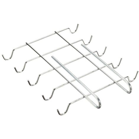 Wenko – Porte-tasses chrome pour 10 tasses – Accessoire de rangement élégant – Optimise l'espace de cuisine – Design moderne et sophistiqué