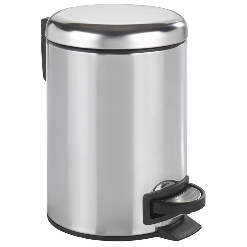 Wenko - Leman seau à pédale en acier inoxydable 3l, brillant 22444100