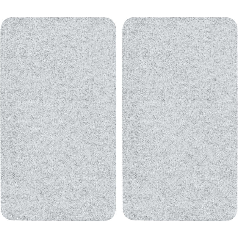 Wenko - Protection plaques cuisson verre trempé 'transparent' lot de 2, couvre plaque, planche découper, extension plan travail , 30x52cm, transparent