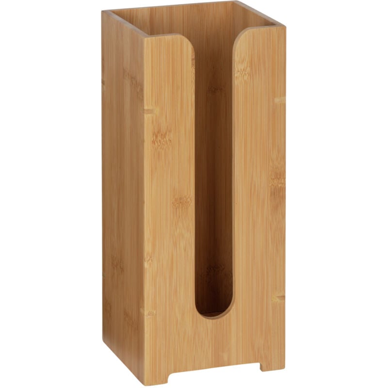 Range papier toilette bois bambusa 3 rouleaux Wenko stockage papier toilette, stockeur pq, Rangement élégant des rouleaux, bambou, 15x35,5x14 cm, bois