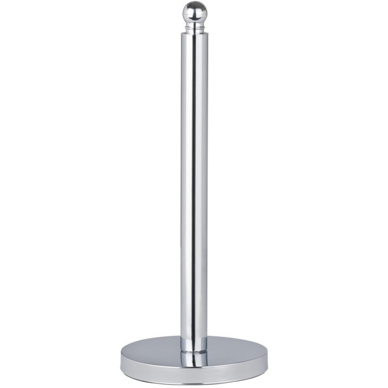 Rangement papier toilette Viterbo, Stockeur papier toilette, 3 rouleaux, acier inox, ø 14x35 cm, brillant - Wenko