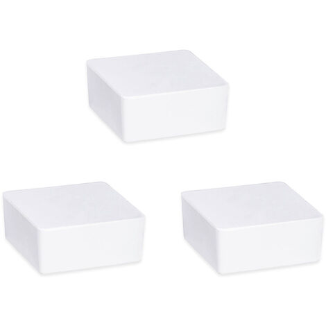 WENKO Raumentfeuchter Cube Nachfüller 1000 g, 3er Set, 3er Set, Weiß, Calciumchlorid weiß