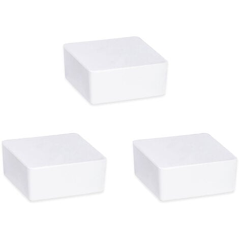WENKO Raumentfeuchter Cube Nachfüller 1000 g, 3er Set, 3er Set, Weiß, Calciumchlorid weiß - weiß