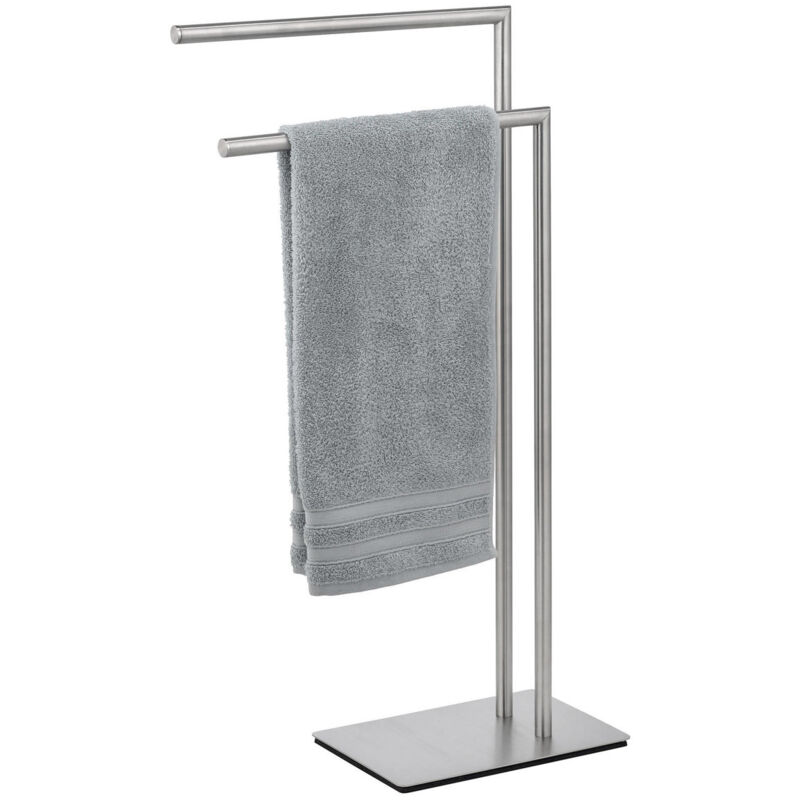 Wenko - Support de salle de bain pour serviettes Recco Stable Détaché Cintre 2 Bras
