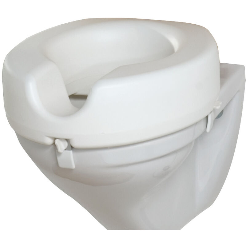 Wenko - Rehausseur wc adulte, rehausseur wc 12 cm, Secura, capacité de charge 150kg, Plastique, 41.5x17x44 cm, Blanc