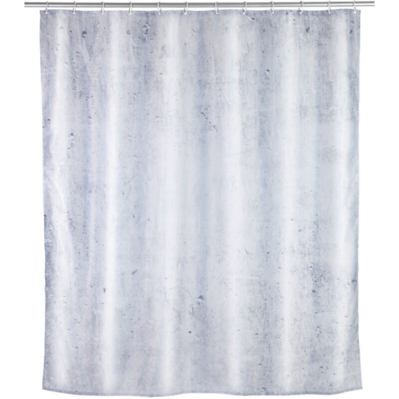 Wenko - Rideau de douche design Concrete - Polyester