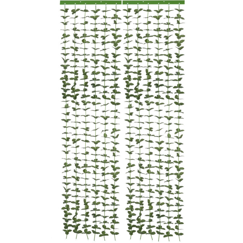 Rideau de porte motif Liane Wenko Rideau anti insectes pour balcon, terrasse, porte, Fabriqué à la main, Fixations autoadhésives, Polyester,90x190