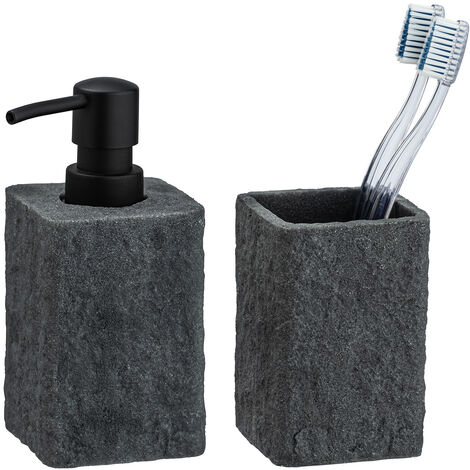 WENKO Seifenspender Adrada – Weiß, 15 X 8,5 X 10,5 Cm Für Bad & Gästetoilette