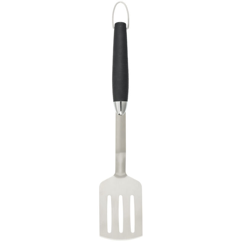 Wenko - Spatule bbq, spatule Black Outdoor Kitchen pour grillades, acier inoxydable avec poignée ergonomique en plastique noir résistant à la