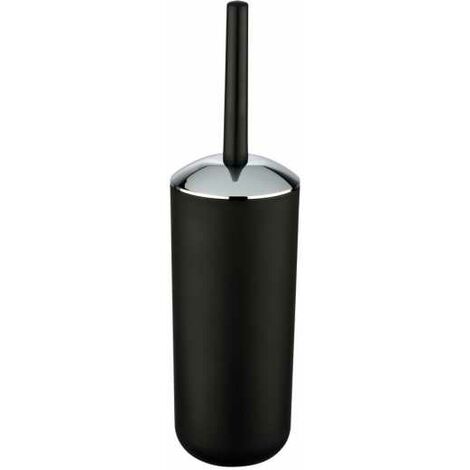 WENKO Spazzola WC Brasil, spazzola WC nera, Plastico PET infrangibile, Ø 10x37 cm, nero