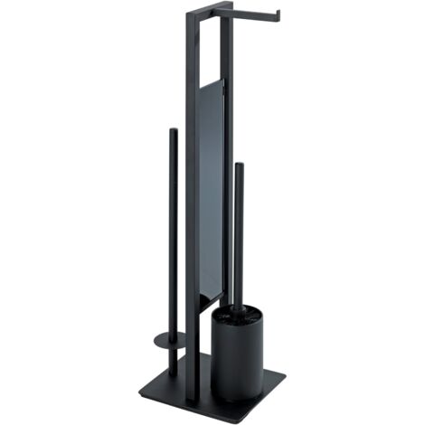 WENKO Stand WC-Garnitur Rivalta Schwarz matt-"14350145"