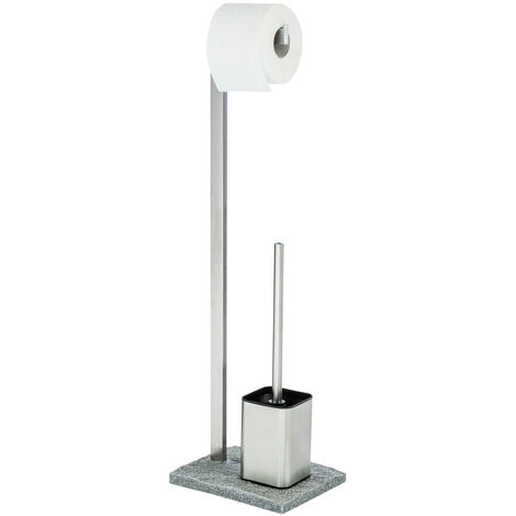 Stand WC Garnitur Klobürste Toilettenbürste Bürste Bürstenhalter Bad Granit